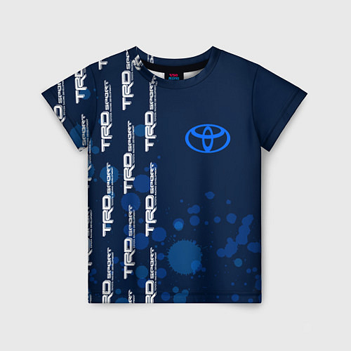 Детская футболка Toyota - Paint Pattern on left / 3D-принт – фото 1