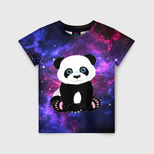 Детская футболка Space Panda / 3D-принт – фото 1