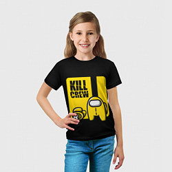 Футболка детская Among Us Kill Bill, цвет: 3D-принт — фото 2