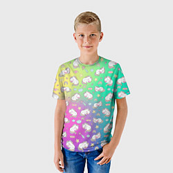 Футболка детская Спящий милашка пони, цвет: 3D-принт — фото 2