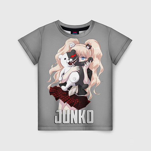 Детская футболка MONOKUMA JUNKO / 3D-принт – фото 1