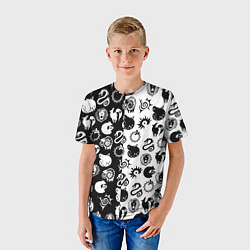 Футболка детская ЭМБЛЕМЫ МАГИЧЕСКАЯ БИТВА JK, цвет: 3D-принт — фото 2