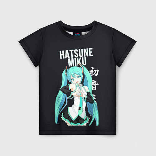 Детская футболка Hatsune Miku Хацунэ Мику / 3D-принт – фото 1