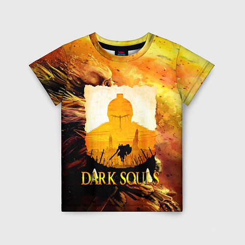Детская футболка DARKSOULS SKULL&MAGIC / 3D-принт – фото 1