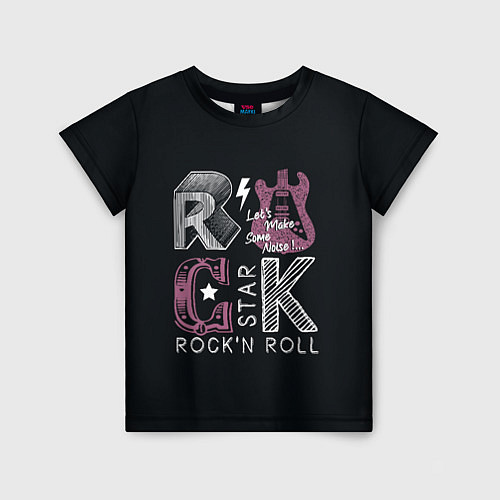 Детская футболка Rock star / 3D-принт – фото 1