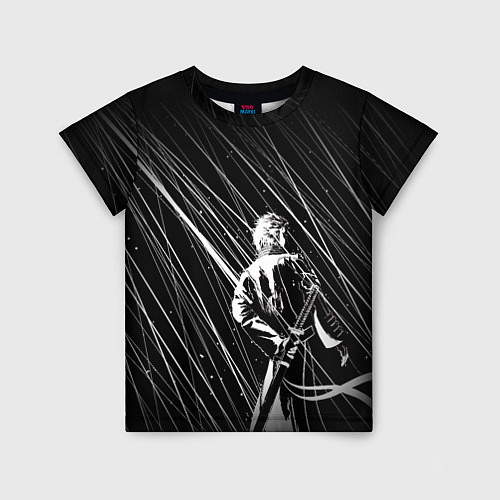 Детская футболка Вирджил под дождём / 3D-принт – фото 1
