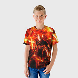 Футболка детская Данте в огне, цвет: 3D-принт — фото 2