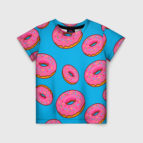 Детская футболка Пончики / 3D-принт – фото 1