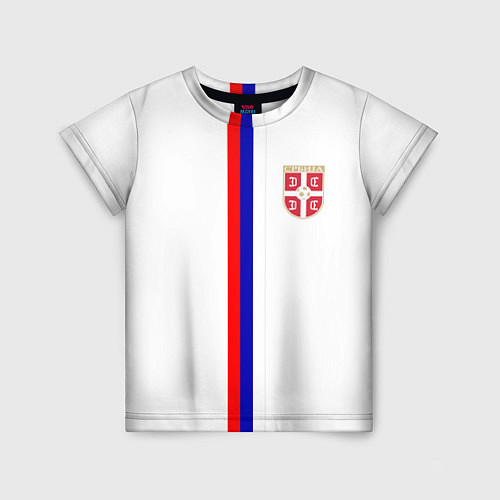 Детская футболка Сборная Сербии / 3D-принт – фото 1