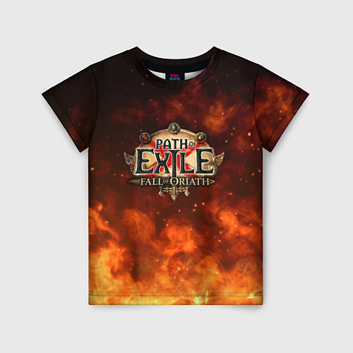 Детская футболка Path of Exile Logo Путь изгнанника Лого Z / 3D-принт – фото 1