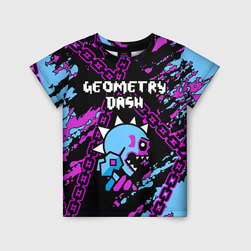 Детская футболка Geometry Dash / 3D-принт – фото 1