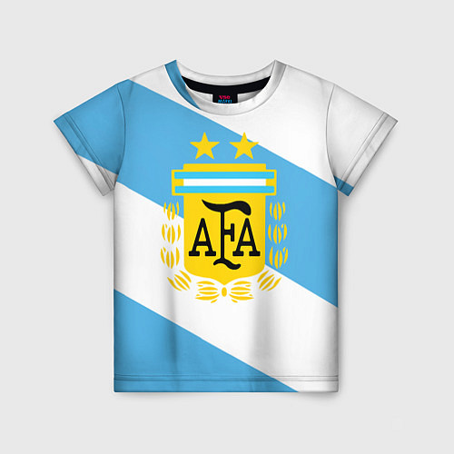 Детская футболка Сборная Аргентины спина / 3D-принт – фото 1