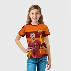 Футболка детская Henrikh Mkhitaryan Roma, цвет: 3D-принт — фото 2