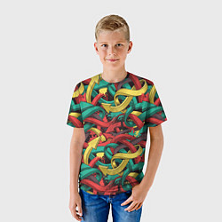 Футболка детская Граффити стрелки, цвет: 3D-принт — фото 2