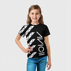 Футболка детская AVICII ГЕОМЕТРИЯ, цвет: 3D-принт — фото 2