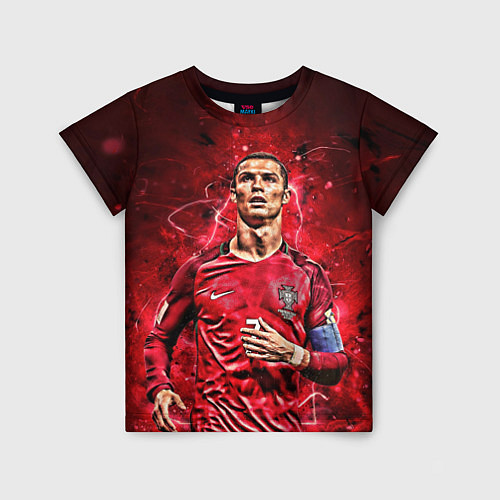 Детская футболка Cristiano Ronaldo Portugal / 3D-принт – фото 1