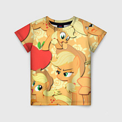 Футболка детская Applejack pattern, цвет: 3D-принт