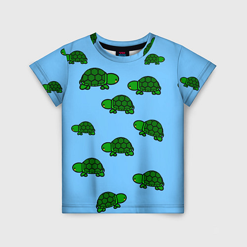 Детская футболка Черепаха / 3D-принт – фото 1