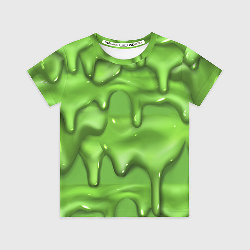 Детская футболка Green Slime / 3D-принт – фото 1