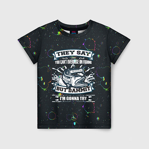 Детская футболка Рыбалка на щуку / 3D-принт – фото 1