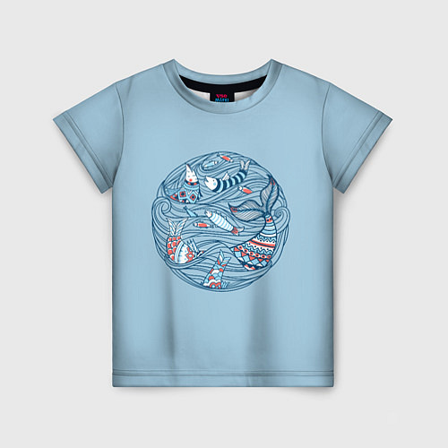 Детская футболка Sea Circle / 3D-принт – фото 1