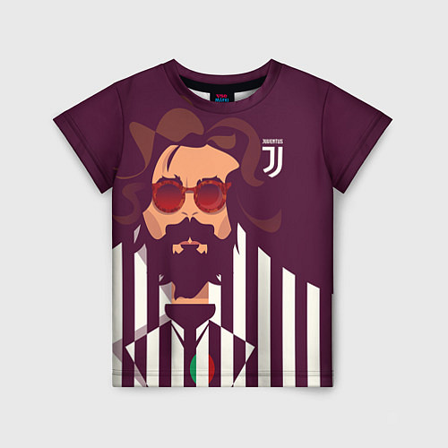 Детская футболка Andrea Pirlo / 3D-принт – фото 1