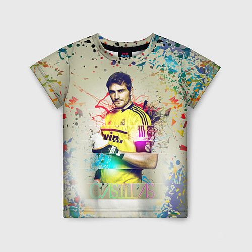 Детская футболка Iker Casillas / 3D-принт – фото 1