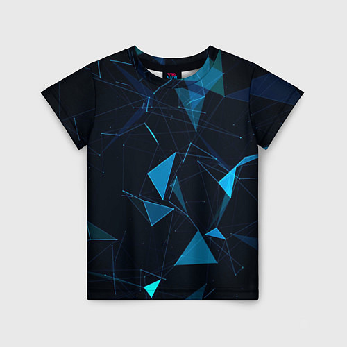 Детская футболка Цифровой треугольник / 3D-принт – фото 1