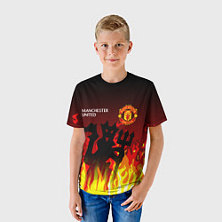 Футболка детская MANCHESTER UNITED ДЬЯВОЛ, цвет: 3D-принт — фото 2