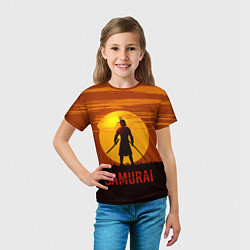 Футболка детская САМУРАЙ, цвет: 3D-принт — фото 2