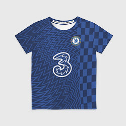 Футболка детская FC Chelsea Home Vapor Match Shirt 202122, цвет: 3D-принт