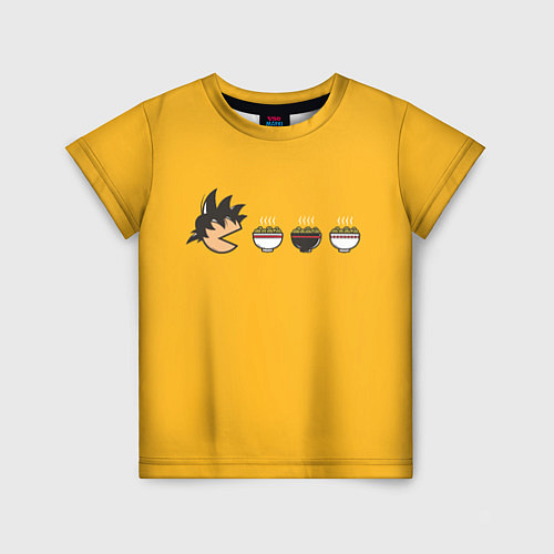 Детская футболка Son Goku Noodle Eater / 3D-принт – фото 1