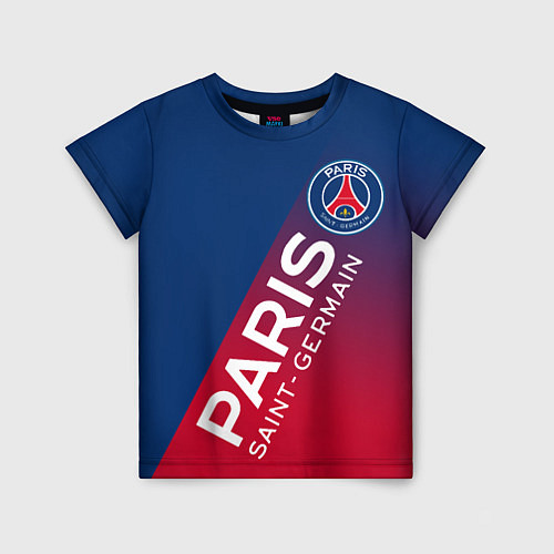 Детская футболка ФК ПСЖ PARIS SAINT GERMAIN / 3D-принт – фото 1