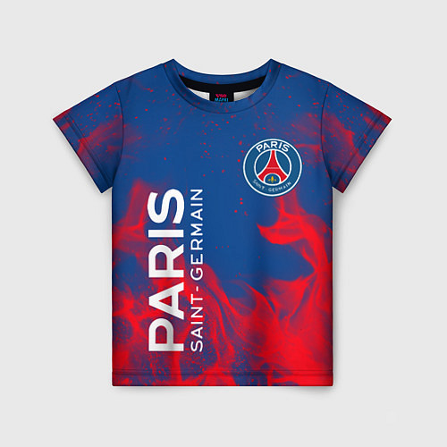 Детская футболка ФК ПСЖ PARIS SAINT GERMAIN / 3D-принт – фото 1