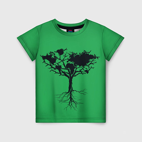 Детская футболка Древо Мира / 3D-принт – фото 1