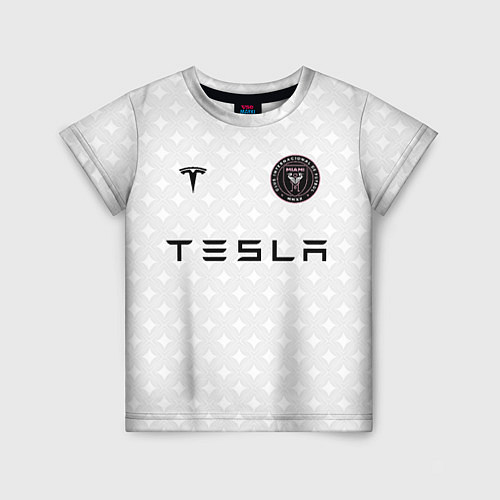 Детская футболка INTER MIAMI FC TESLA KIT / 3D-принт – фото 1