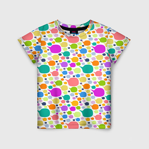 Детская футболка Разноцветные пятна / 3D-принт – фото 1