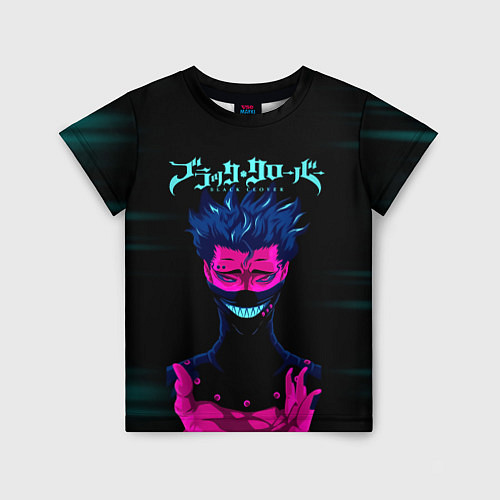 Детская футболка Зора Идеаре Чёрный клевер / 3D-принт – фото 1