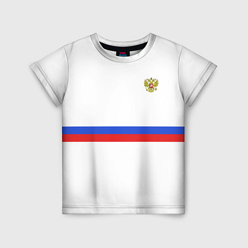 Детская футболка Форма сборной России / 3D-принт – фото 1
