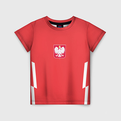 Детская футболка Польша футбольная форма / 3D-принт – фото 1