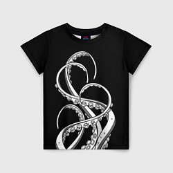 Футболка детская Octopus Black and White, цвет: 3D-принт