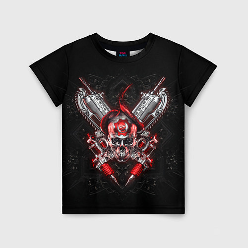 Детская футболка Skull of Gears / 3D-принт – фото 1