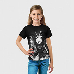 Футболка детская Nier: Automata, 2B, цвет: 3D-принт — фото 2