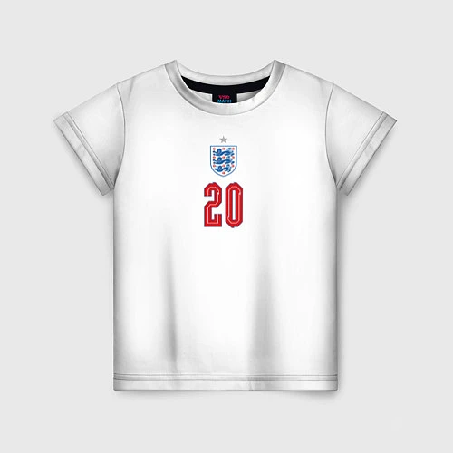Детская футболка Фил Фоден форма Англия / 3D-принт – фото 1