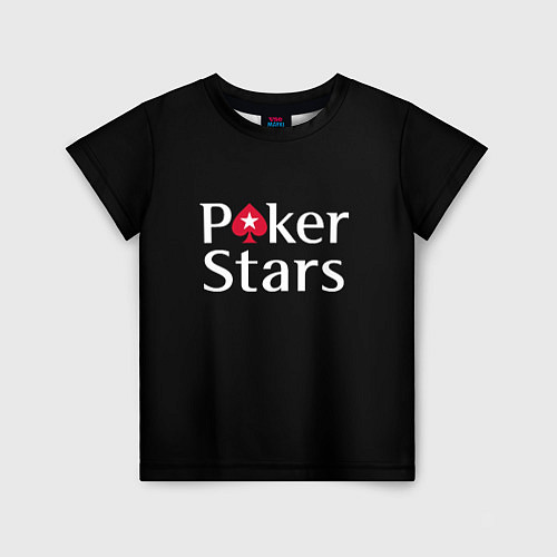 Детская футболка Poker Stars / 3D-принт – фото 1