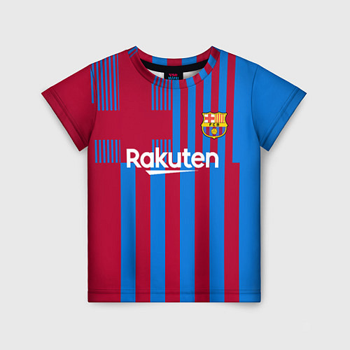 Детская футболка Дембеле Барселона 2122 форма / 3D-принт – фото 1