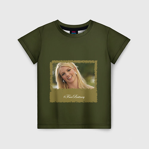 Детская футболка Free Britney / 3D-принт – фото 1