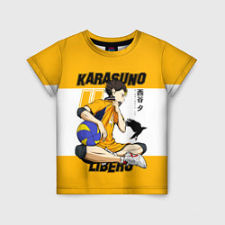 Футболка детская Юу Нишиноя из Карасуно Haikyu!!, цвет: 3D-принт