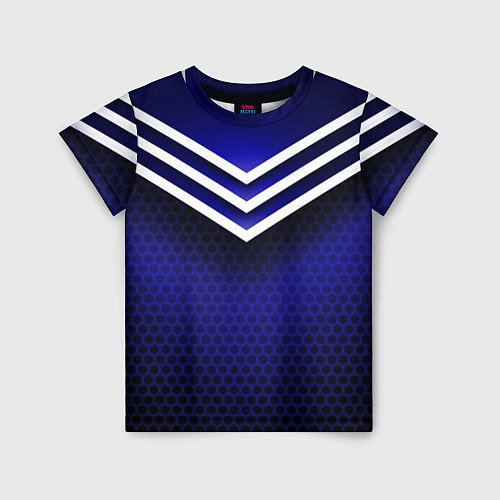 Детская футболка Sport blue style / 3D-принт – фото 1