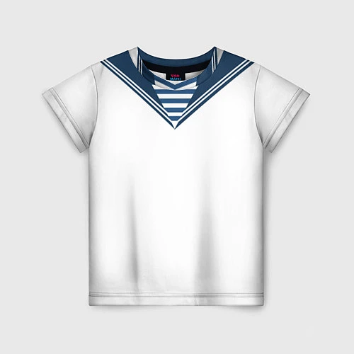 Детская футболка Матроска парадная ВМФ / 3D-принт – фото 1